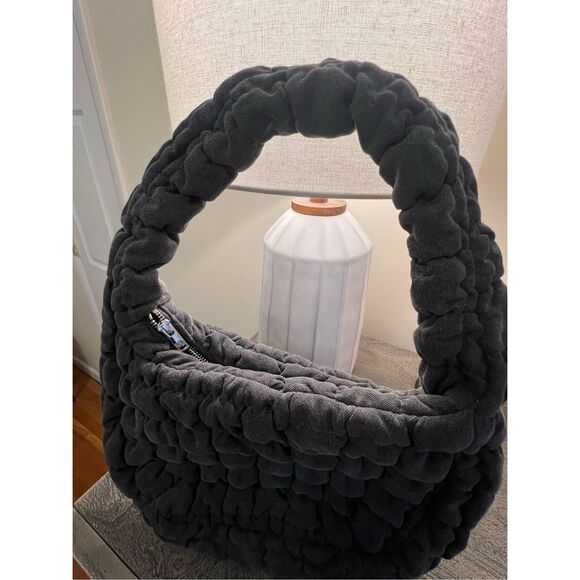 COS QUILTED DENIM BAG - Picture 7 of 11